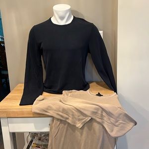 2 long sleeve pullover shirts